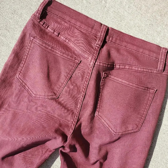 Free People Burgundy Women's Stretchy Denim Jeans Size 26 NWOT - Picture 14 of 14